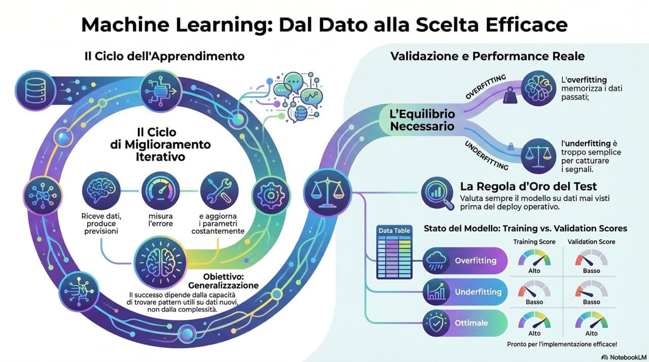Anteprima infografica Machine Learning: Imparare dai Dati
