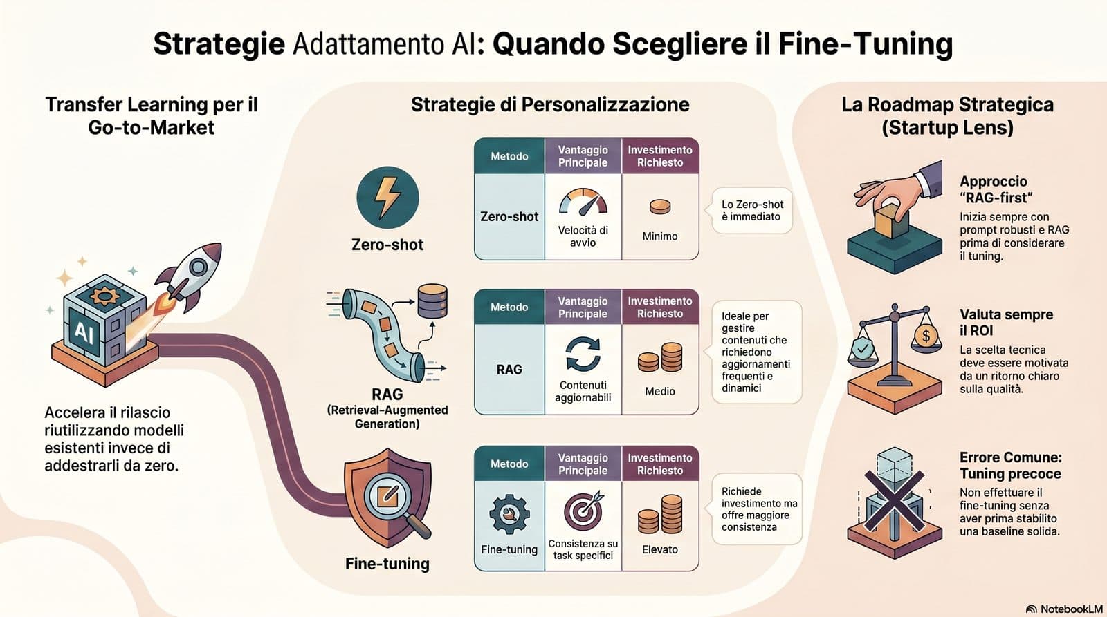 Anteprima infografica Fine-Tuning e Transfer Learning